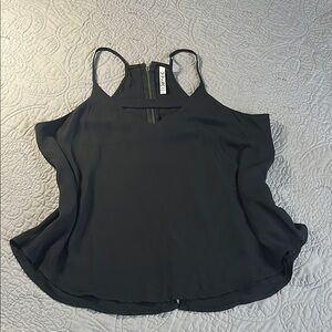 Black Backless Sleeveless Camisole